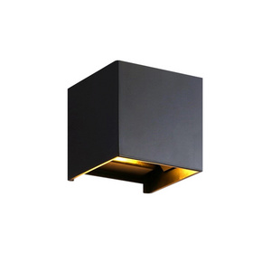 Deco Bedroom Hotel Home Adjustable Up down Outdoor Wall Light LED Applique cube Led Wall Lamp