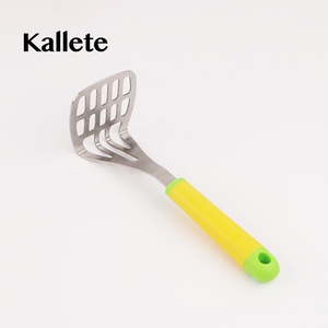 Kallete Stainless Steel Potato Smasher Fruit Vegetable Smasher With Handle With Fine-Grid Plate Potato Masher