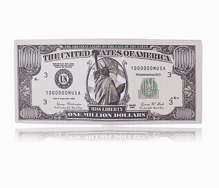 Creative Gift PU Printing Currency Dollar Purse / USD currency Notes Wallet