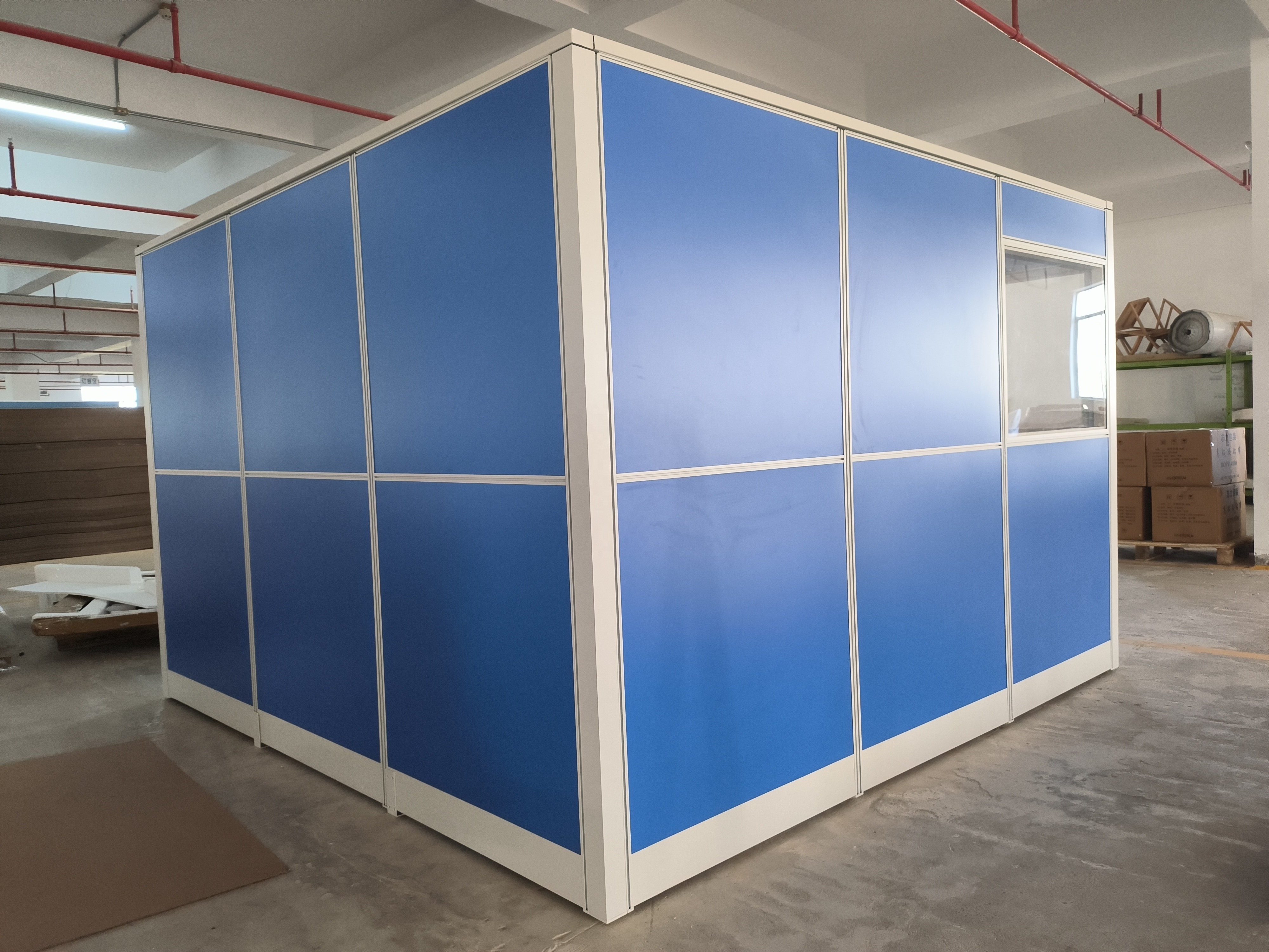 Factory customization movable Privacy Portable Wall Cubicle  office partition indoor removable  modular room