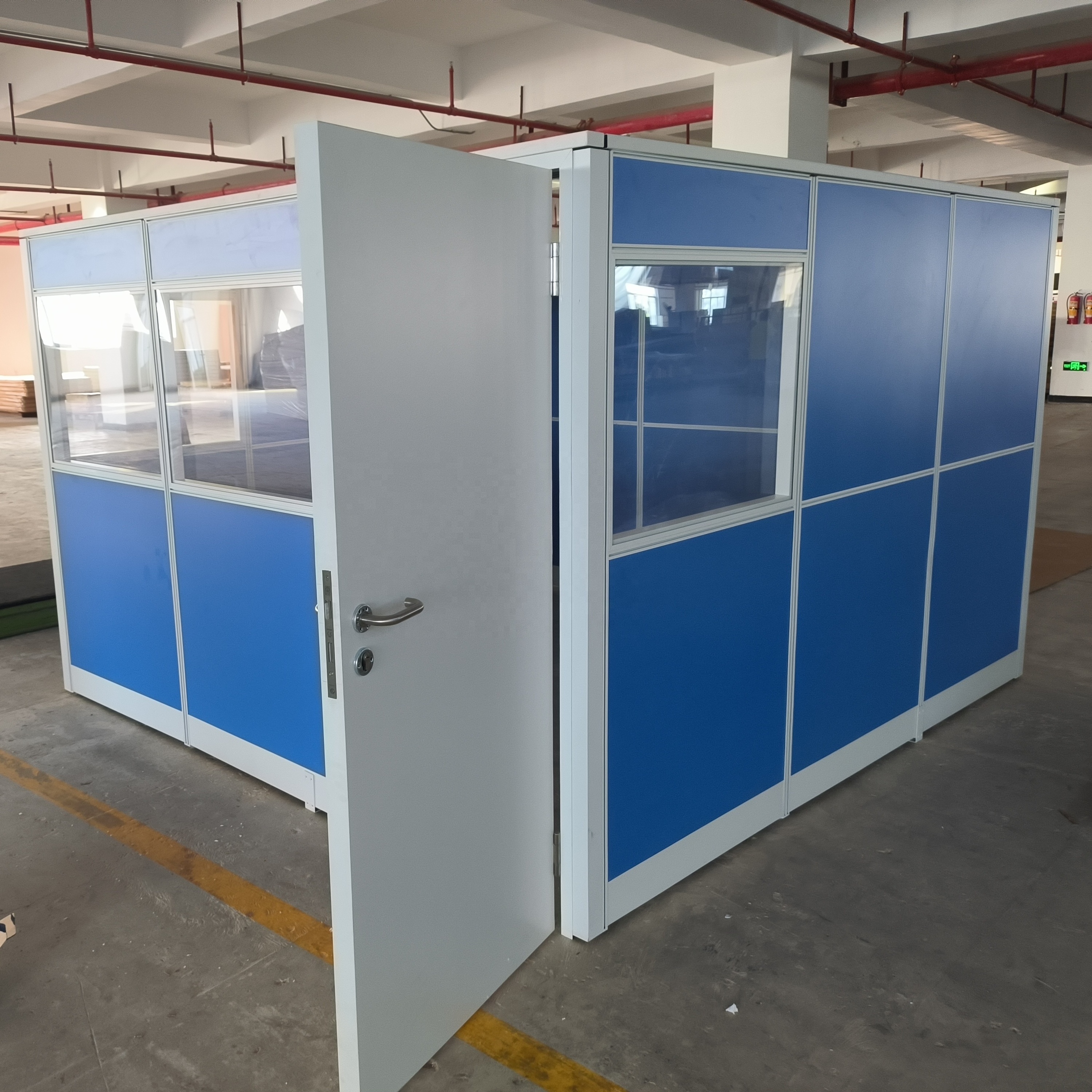 Factory customization movable Privacy Portable Wall Cubicle  office partition indoor removable  modular room