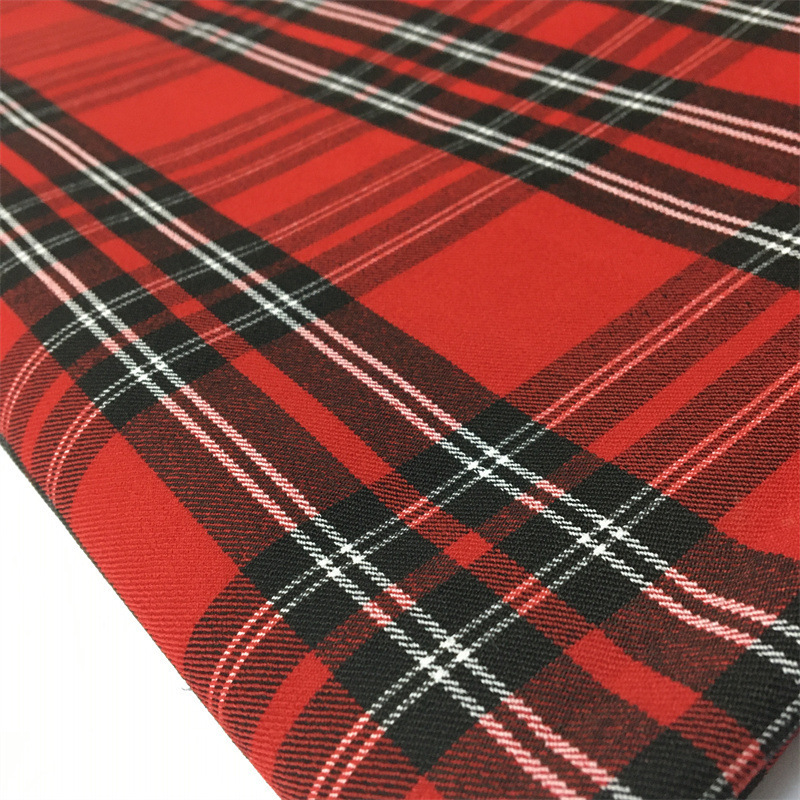 Width 150 cm Stretchy Rayon Chinlon Spandex YARN DYED Plaid Fabric Twill Scotland Jacquard suit fabric for kids costume dress