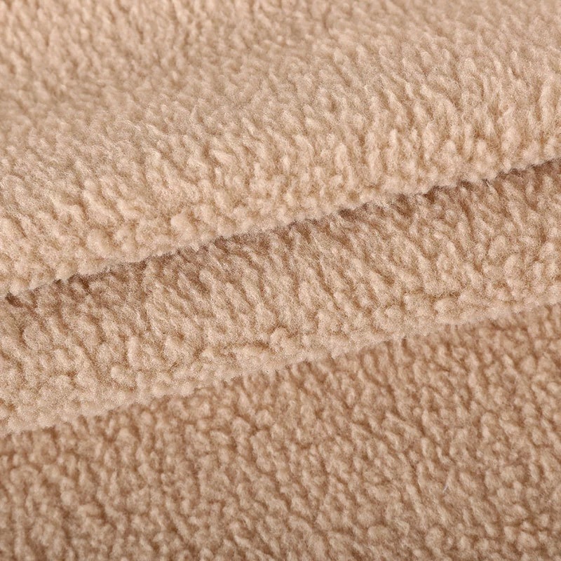 Width 160 cm 100 Polyester Imitation lambs wool Sherpa berber fleece Fabric Weft knitted velvet fabric for Toy Pillow cushion