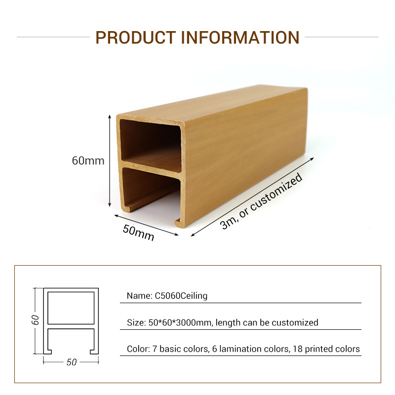 Factory Price Ceiling Tiles Eco-friendly Interior WPC False Ceiling Panel