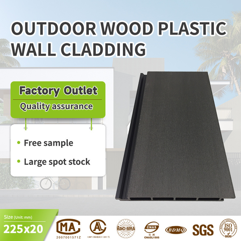 rnal Wood Plastic Composite CladdiEnvironmental Exteng Wall Panel Wooden Grain WPC Wall Panel Designs Exterior