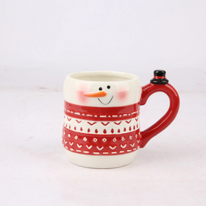 Kalring Christmas Snowman with a Carrot Nose Special-Shaped Water Mug