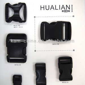 Plastic release bag buckles