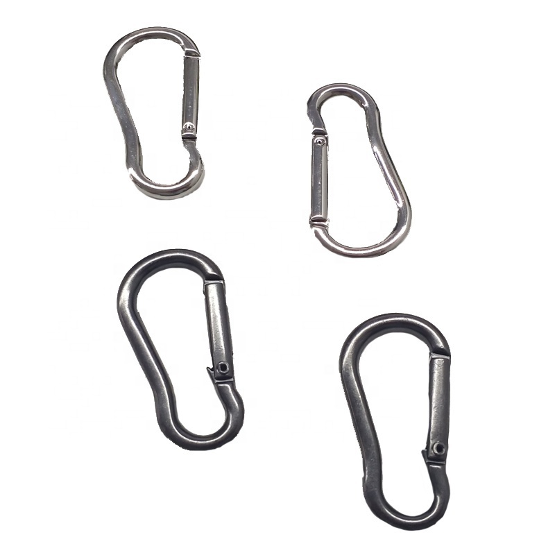 Outdoors Aluminum climbing snap hook swivel trigger hooks