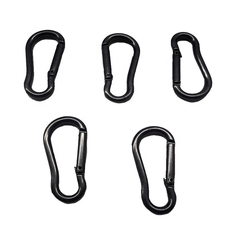 Outdoors Aluminum climbing snap hook swivel trigger hooks