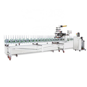 MDF profile wrapping machine with cold glue