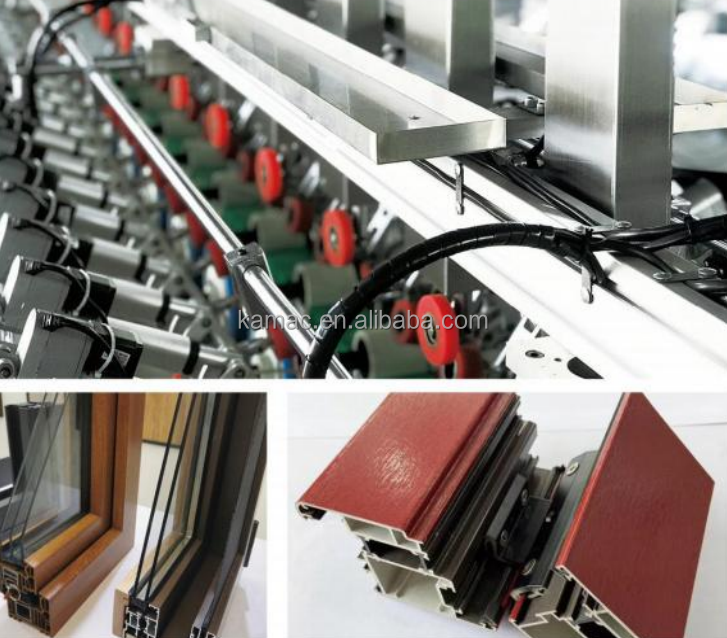 MDF profile wrapping machine with cold glue