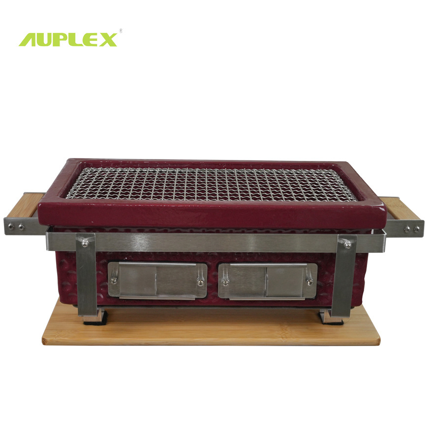 Aupelx New Portable Kitchen Outdoor Charcoal BBQ Skewers kebab Japanese Style Yakiniku Grill