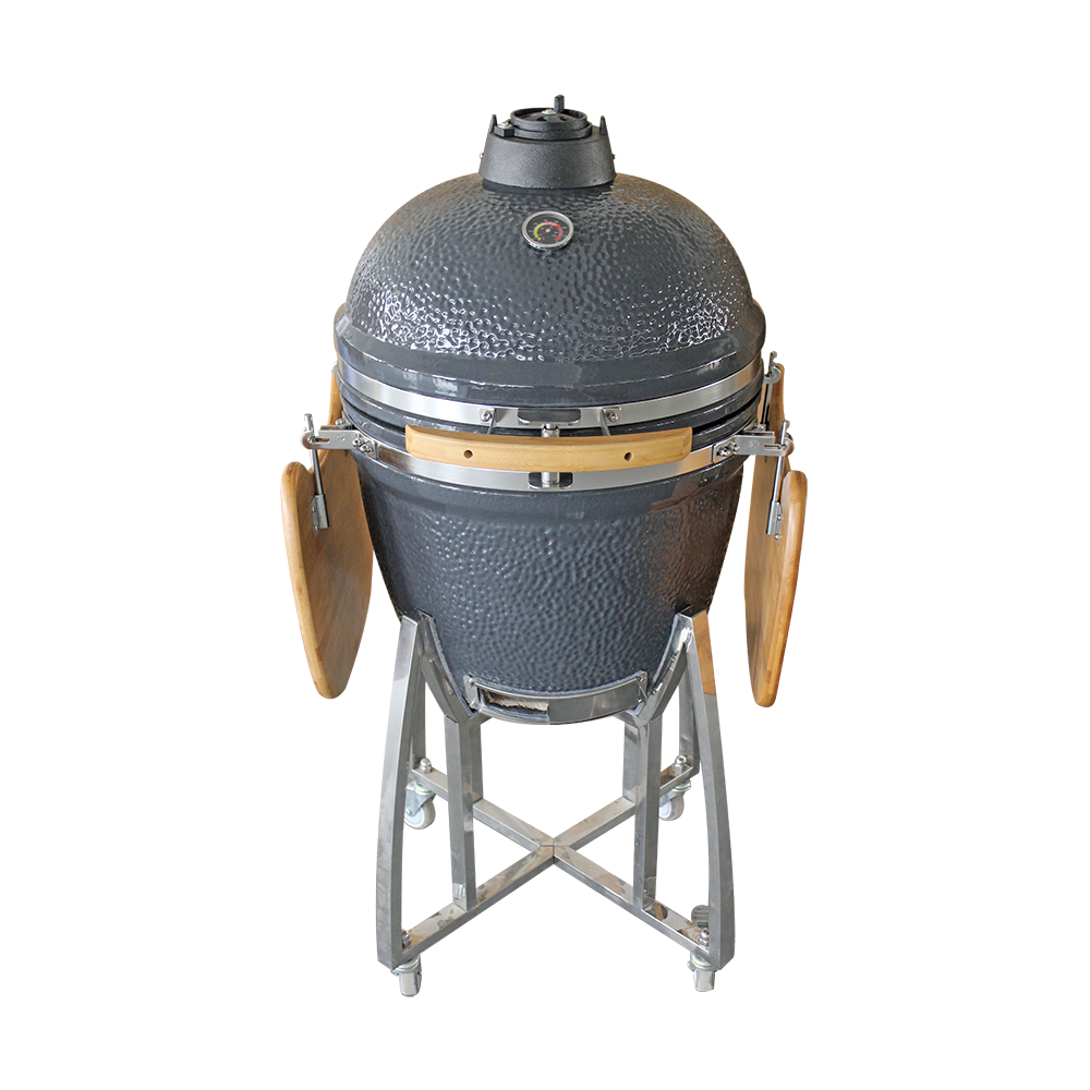 Wholesale 21-Inch Kamado Ceramic Outdoor Kitchen BBQ Grill Portable Charcoal Stove Fire Starter Pizza Peel Chicken Shredder