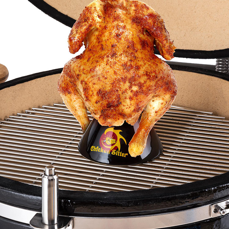 Auplex grill Accessories Factory Direct Sell bbq tools Chicken Turkey Sitter for ceramic kamado bbq grill