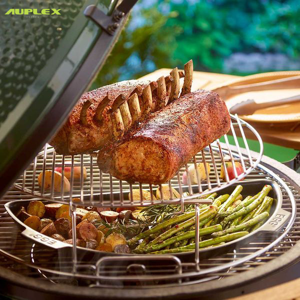 Auplex Manufacturer Asador de carbon Ceramic Barbecue Kamado Grill 13 To 29 Inch Egg Smoker Charcoal BBQ Grills