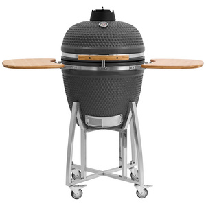 Wholesale 21-Inch Kamado Ceramic Outdoor Kitchen BBQ Grill Portable Charcoal Stove Fire Starter Pizza Peel Chicken Shredder