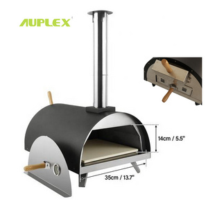 2024 AUPLEX 21inch Portable Charcoal Outdoor Table Multifunction Wood Fired Pizza Oven