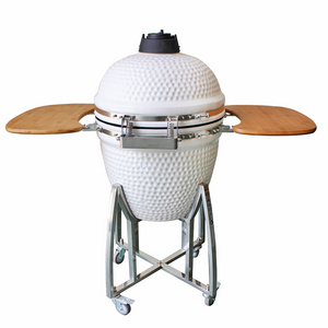 Wholesale 21-Inch Kamado Ceramic BBQ Smoker Charcoal Grill Outdoor Portable Kitchen Pizza Oven & Grill Tools Included