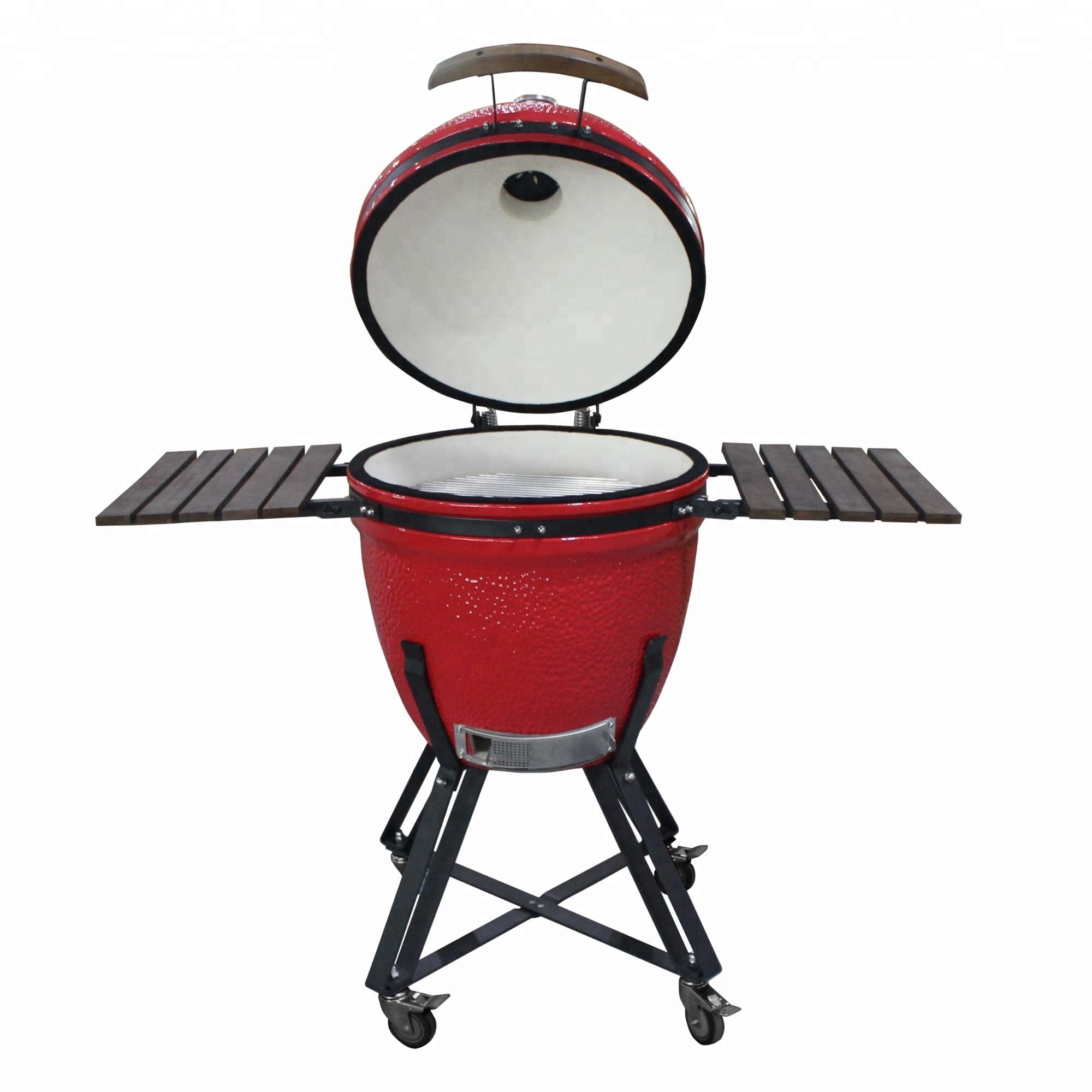 Auplex kamado 21Inch Large tandoor oven Outdoor Kitchen BBQ Rotisserie kamando ceramic grill