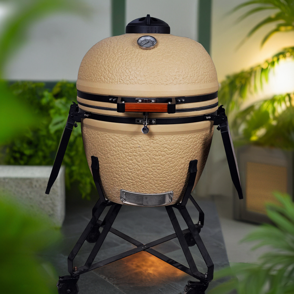 Auplex  2024 New Style Ceramic Grill Kamado Charcoal BBQ Barbecue