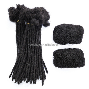 KAMA dyeable natural color dreadlocks and twists afro kinky curly bulk human hair for braids