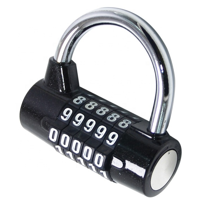 5 codes Combination Security Padlock Password Combination Lock for Gym Locker Outdoor Gate Garage Home Bike