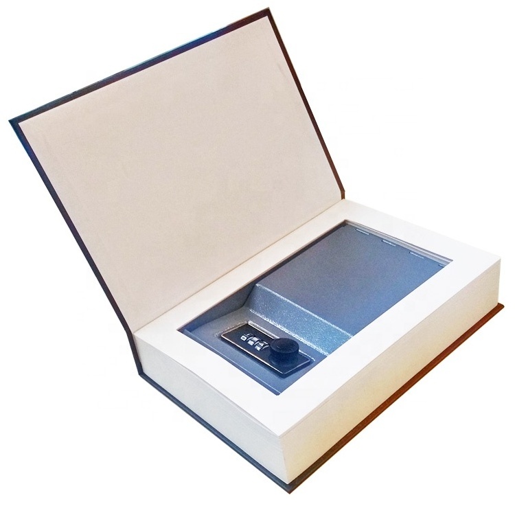 Book Safe Box Gift Boxes With Security Lock Cash Jewelry Secret Home Storage Metal Security Box