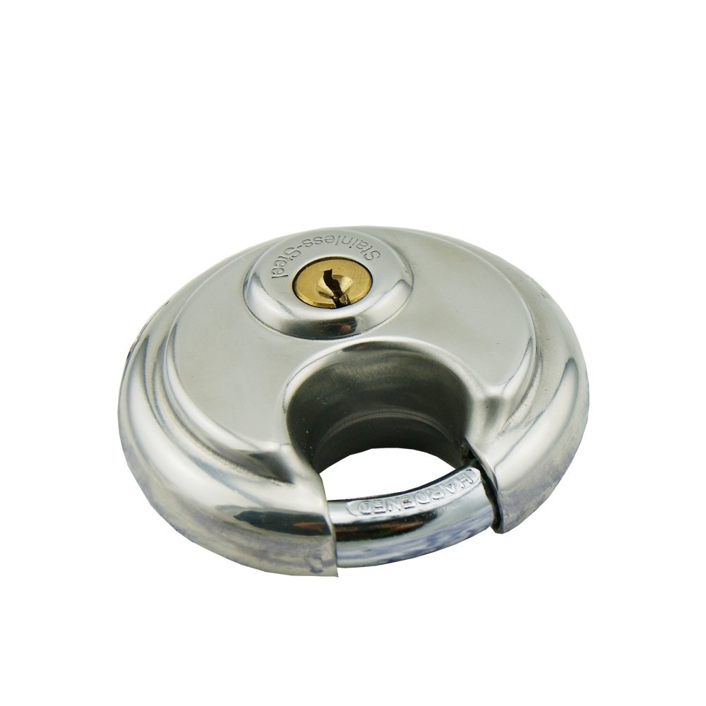 Round safety anti-theft unit door made in china cheap storage disc stainless detainer padlock pick high quality