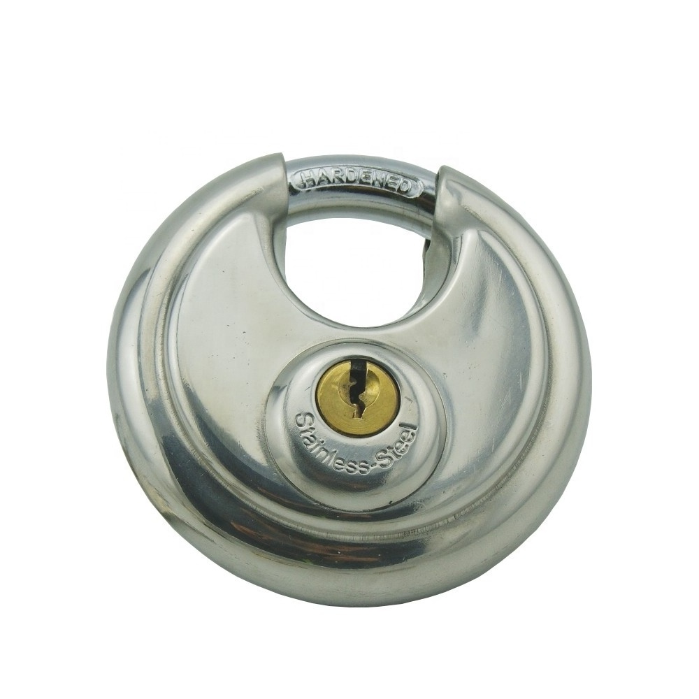 Round safety anti-theft unit door made in china cheap storage disc stainless detainer padlock pick high quality