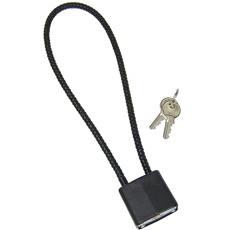 380mm cable factory direct wholesale price high security wire trigger gun cable lock with key gun lock