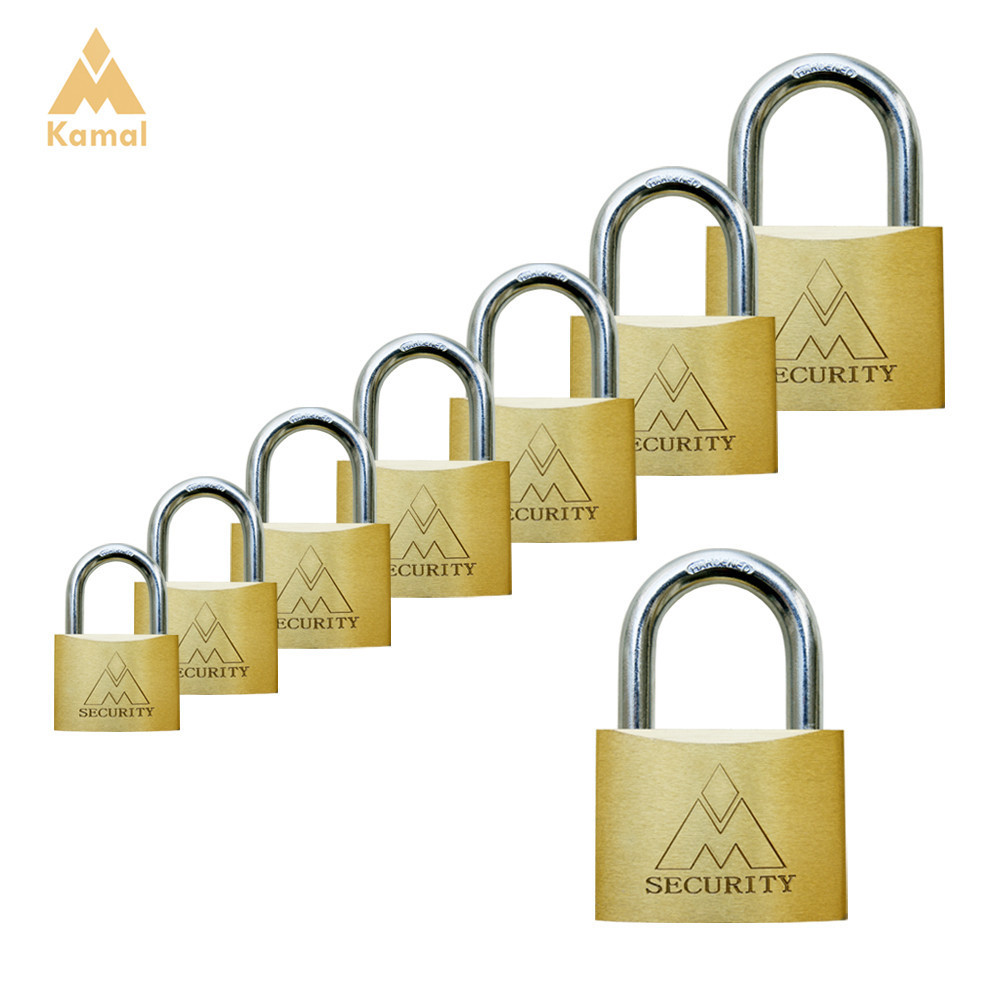 Heavy Duty Security Solid Brass Padlock Locks With Master Brass Key for Gate Outdoor Locker Cabinet