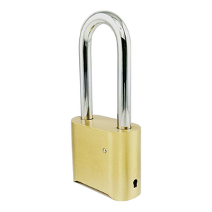 2022 Wholesale long shackle brass digital combination bottom password padlock high quality solid brass padlock for door, gym