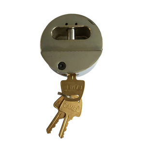 Hidden Shackle Rekeyable Solid Steel Puck Padlocks