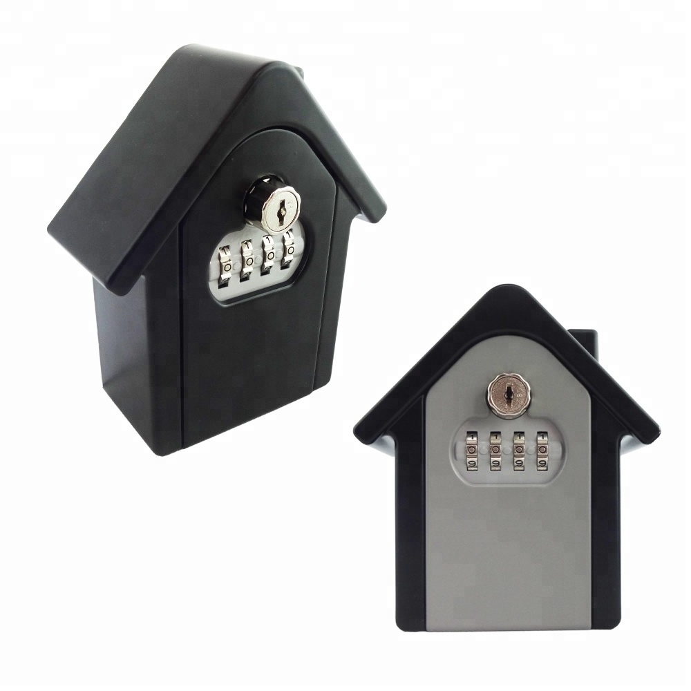 Combination Code and Key Double Lock Realtor Safe Box Family Alloy Key Holder Custom lockbox Safe