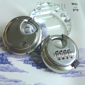 Factory customized wholesale quality 4 digits password disc padlock disc padlock with master key high quality