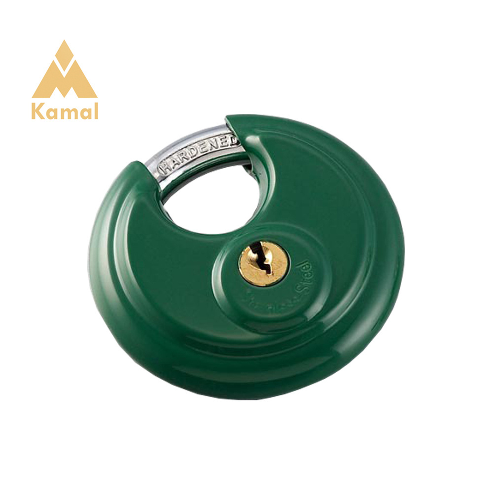 High quality Anti theft Stainless Steel Office Bike Round Disc Security Pad Cabinet Locks