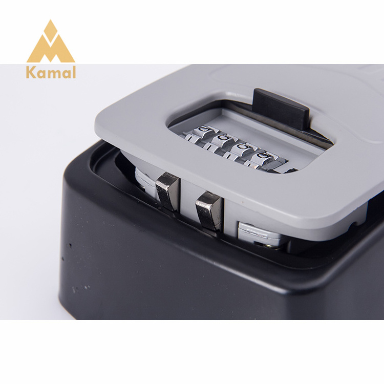 Outdoor Wall Mounted Key Safe Box High Safety Hide Portable Smart Key Lock Box With Combination Code