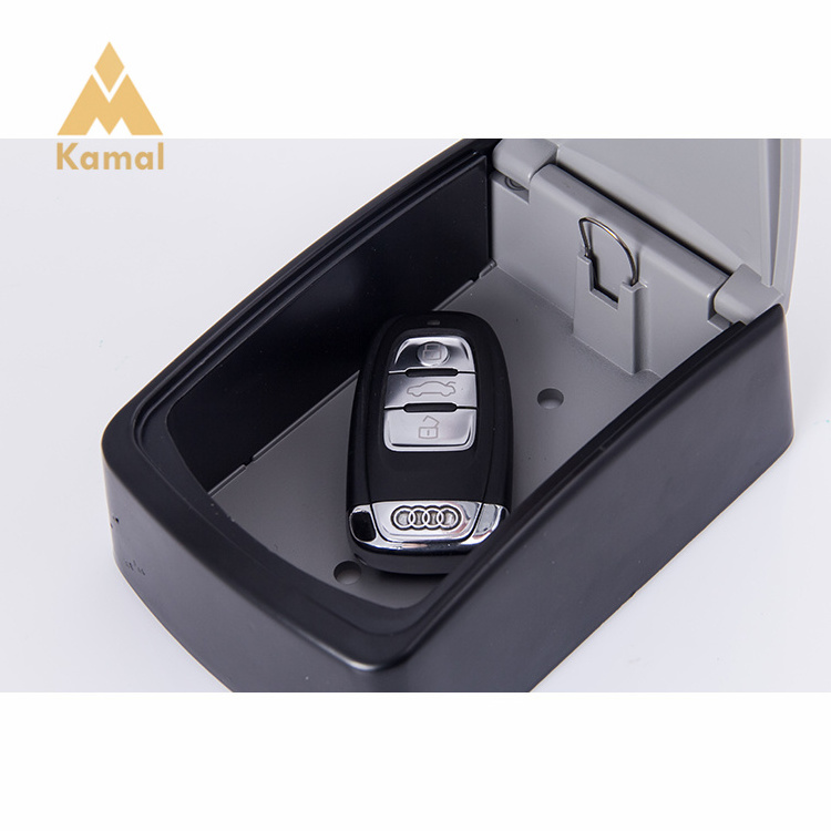 Outdoor Wall Mounted Key Safe Box High Safety Hide Portable Smart Key Lock Box With Combination Code