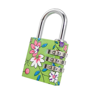 Lovely and Security 30mm*31mm*11mm cute lock 3 digit combination padlocks