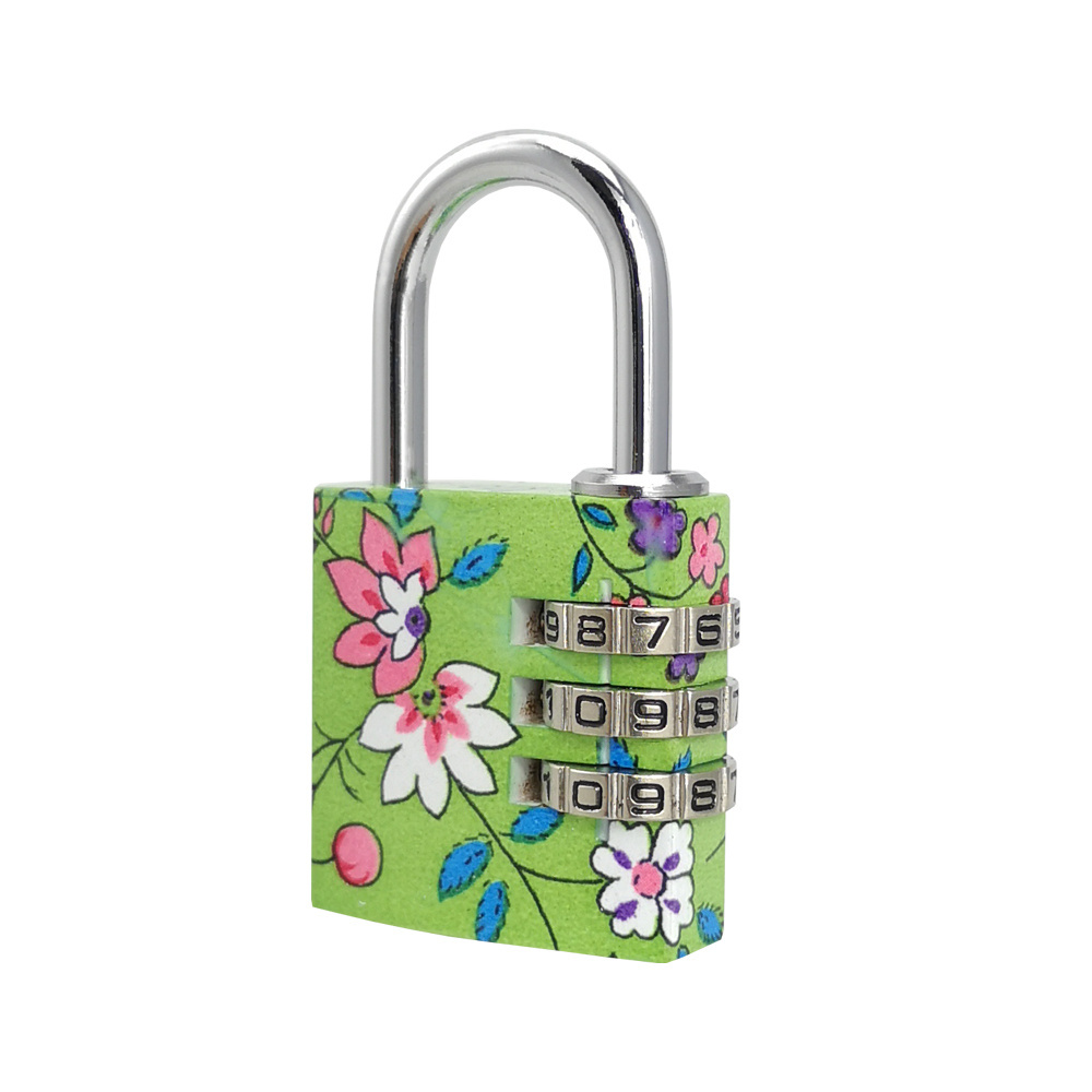 Lovely and Security 30mm*31mm*11mm cute lock 3 digit combination padlocks