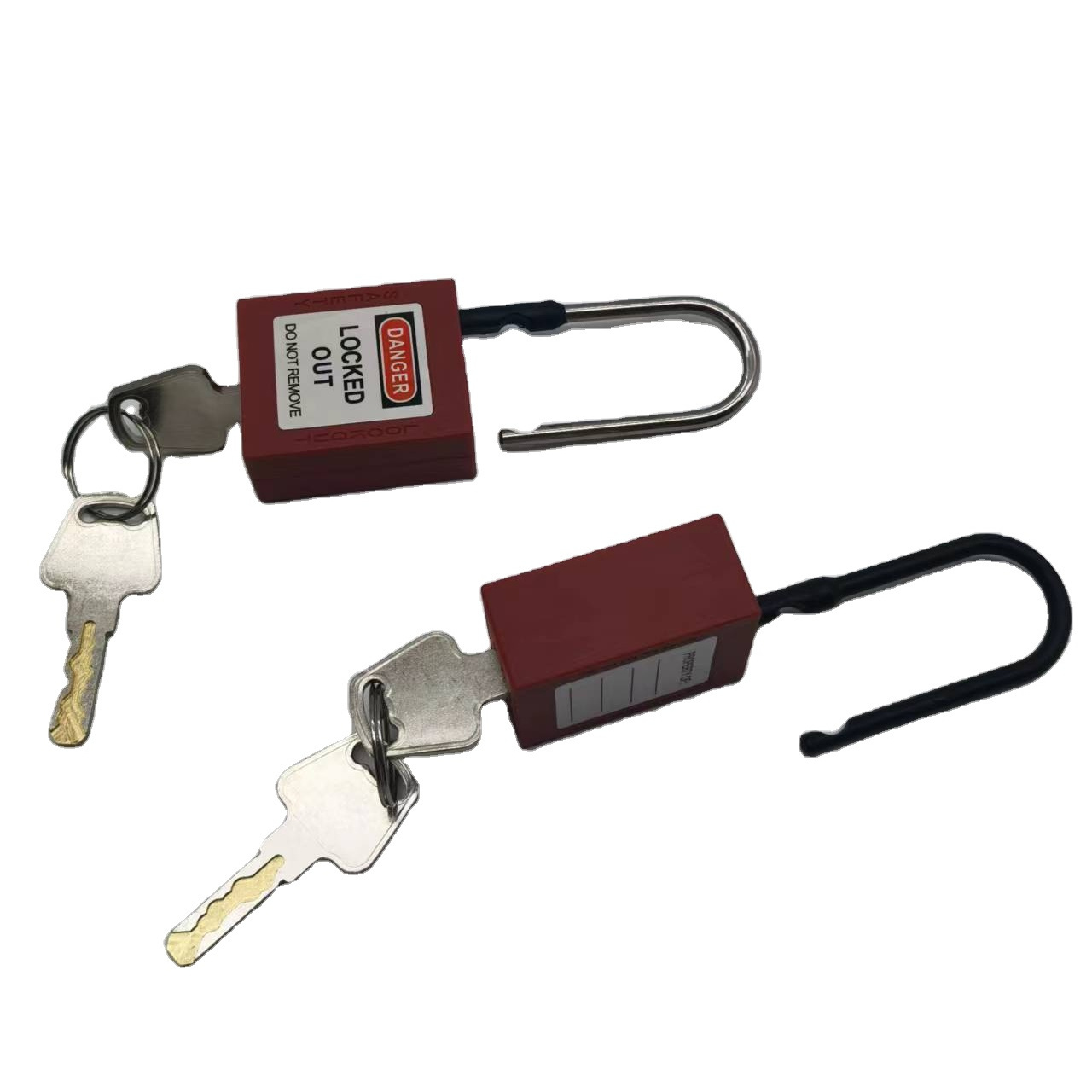 2023 good price rectangle locked out safety padlock high quality 38mm thin shackle