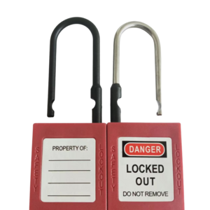 2023 good price rectangle locked out safety padlock high quality 38mm thin shackle