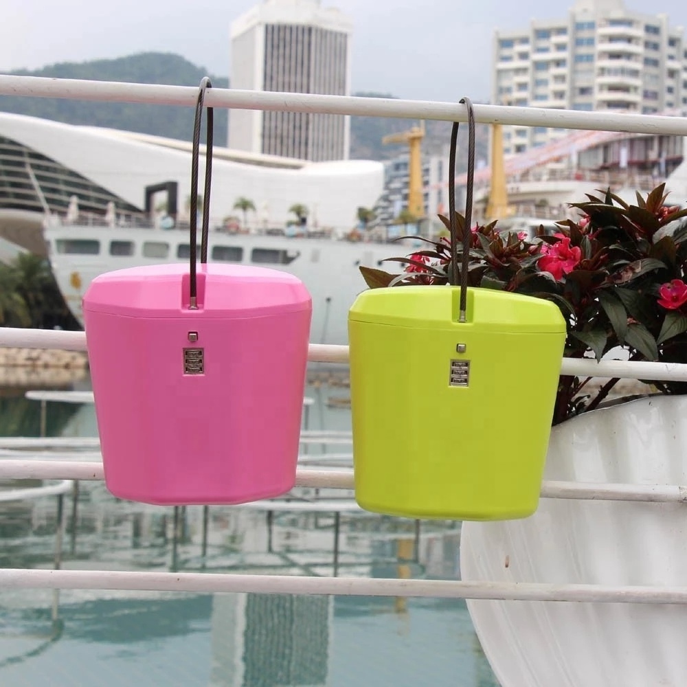 Travel Beach Safe Lock Box Portable Anti theft Lockable Plastic Bag Beach Safe for Valuables