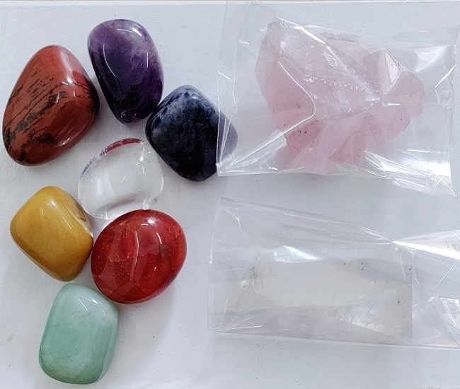 Natural 7 Chakra Healing Crystal Polished Crystal Tumbled stone set Crystal healing Stone Chakra Set of polished tumble