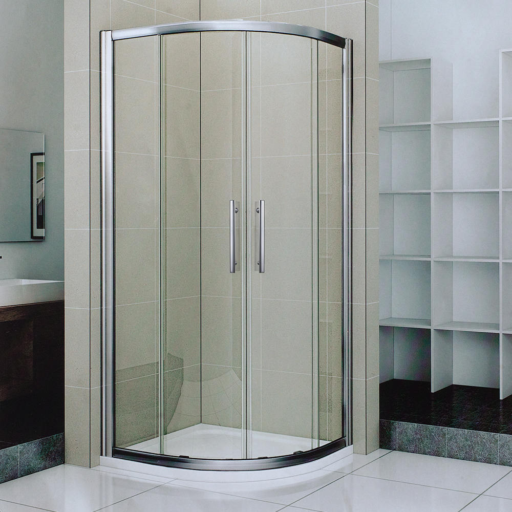 Kamali Factory Price 10mm Tempered Glass Sliding Curved Shower Enclosure Shower Cabin Door