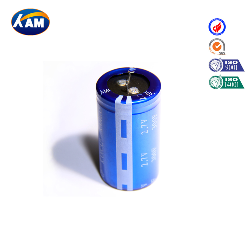 Supercapacitor 2.7V 300F , KAMCAP Super capacitor/Supercapacitor/Ultra capacitor/Farad Capacitor High quality Low price