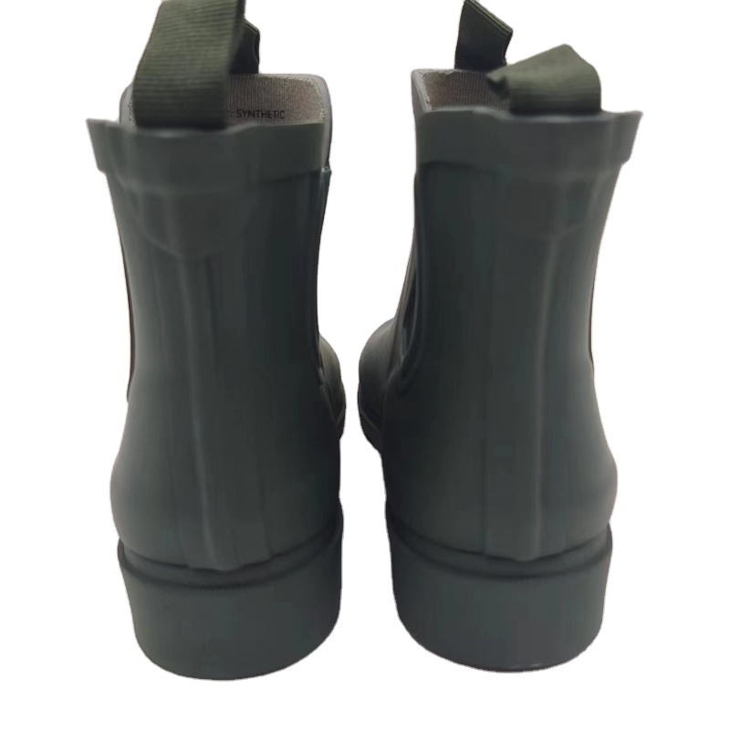 Custom Own Design Wide Calf Rubber Silicone Galoshes Shoes OEM Mens Rain Boots