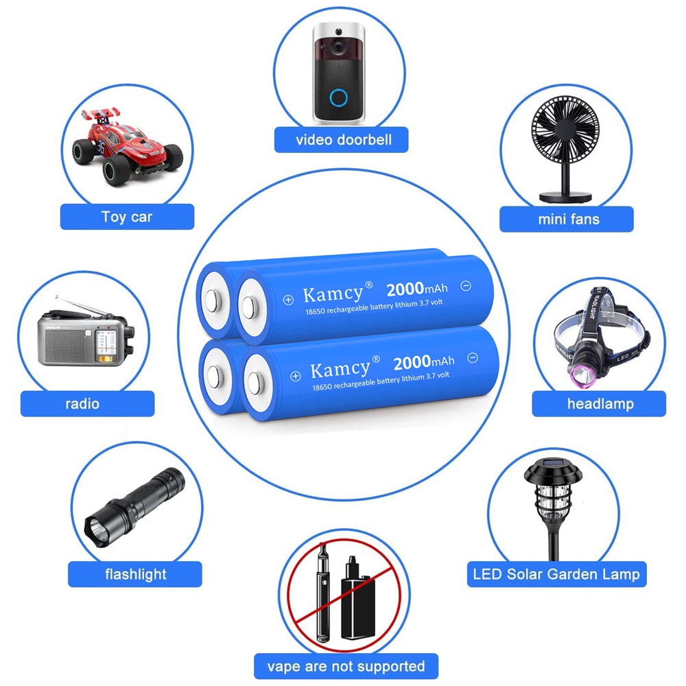 usb 18650 battery zoom xhp50 led headlamp 1200ah  3.7 v 18650 battery Rechargeable Battery 18650