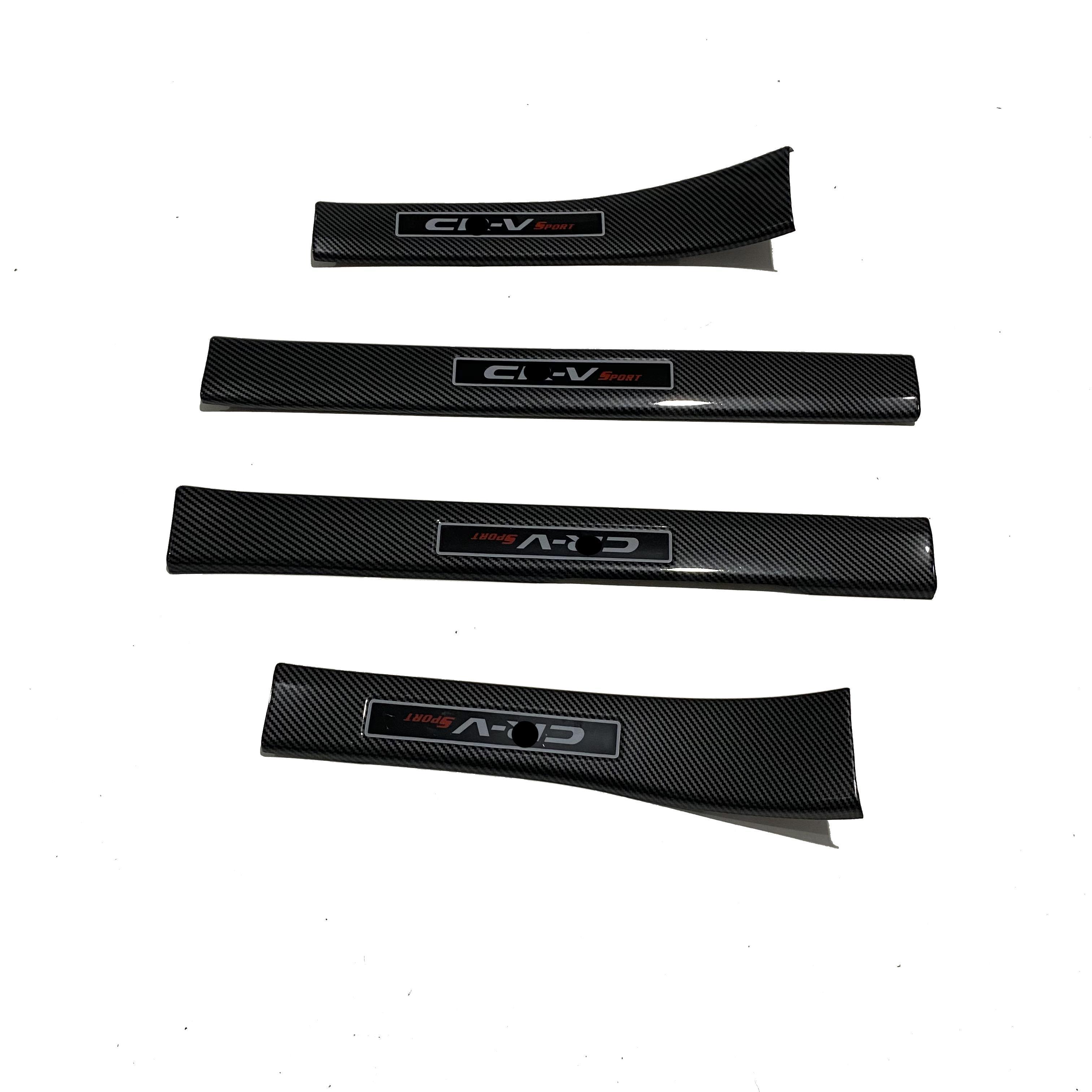 Hot Sale Car Accessories Decoration Carbon Fiber Door Sill Protection For Honda CRV 2023