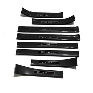 Hot Sale Car Accessories Decoration Carbon Fiber Door Sill Protection For Honda CRV 2023